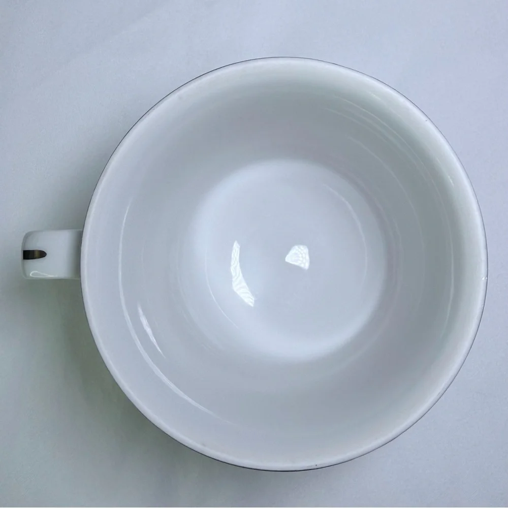Vintage Porcelain Imperial China W Dalton #745 Blue And Silver Wildflower Teacup
